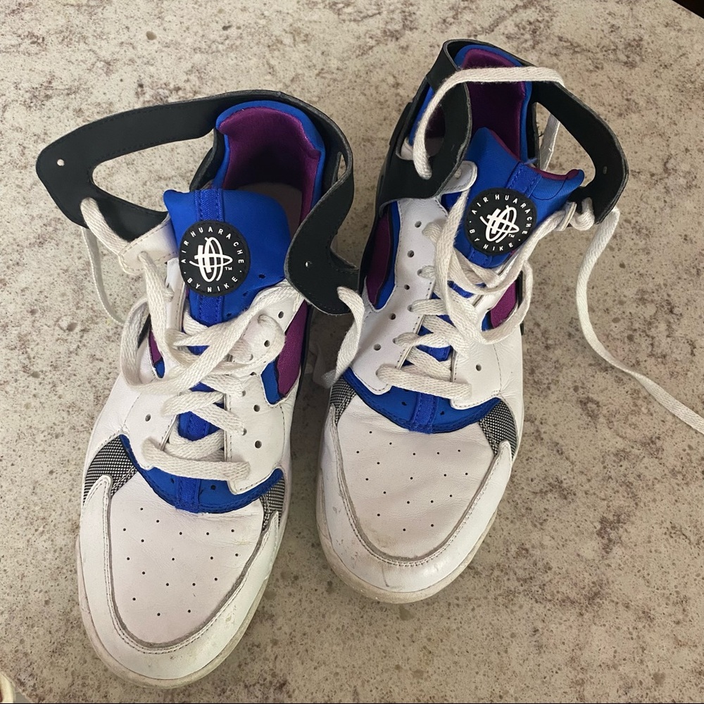 NIKE air flight huarache royal purple blue
